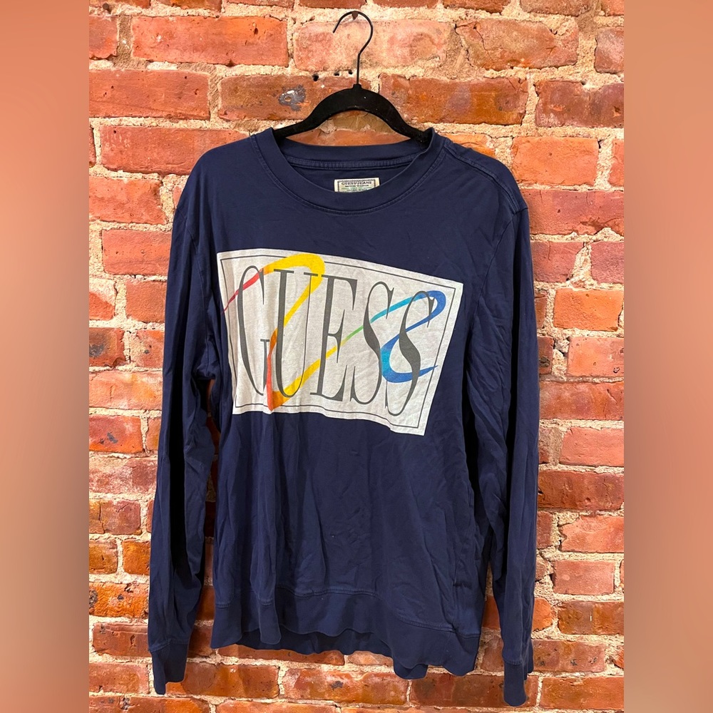 Vintage style long-sleeve Guess T-shirt